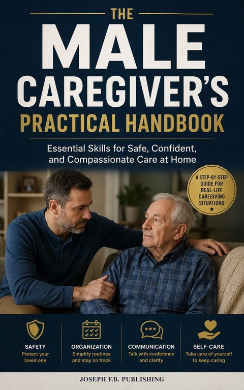 Cover of The Male Caregiver's Practical Handbook — Joseph F.B. Publishing