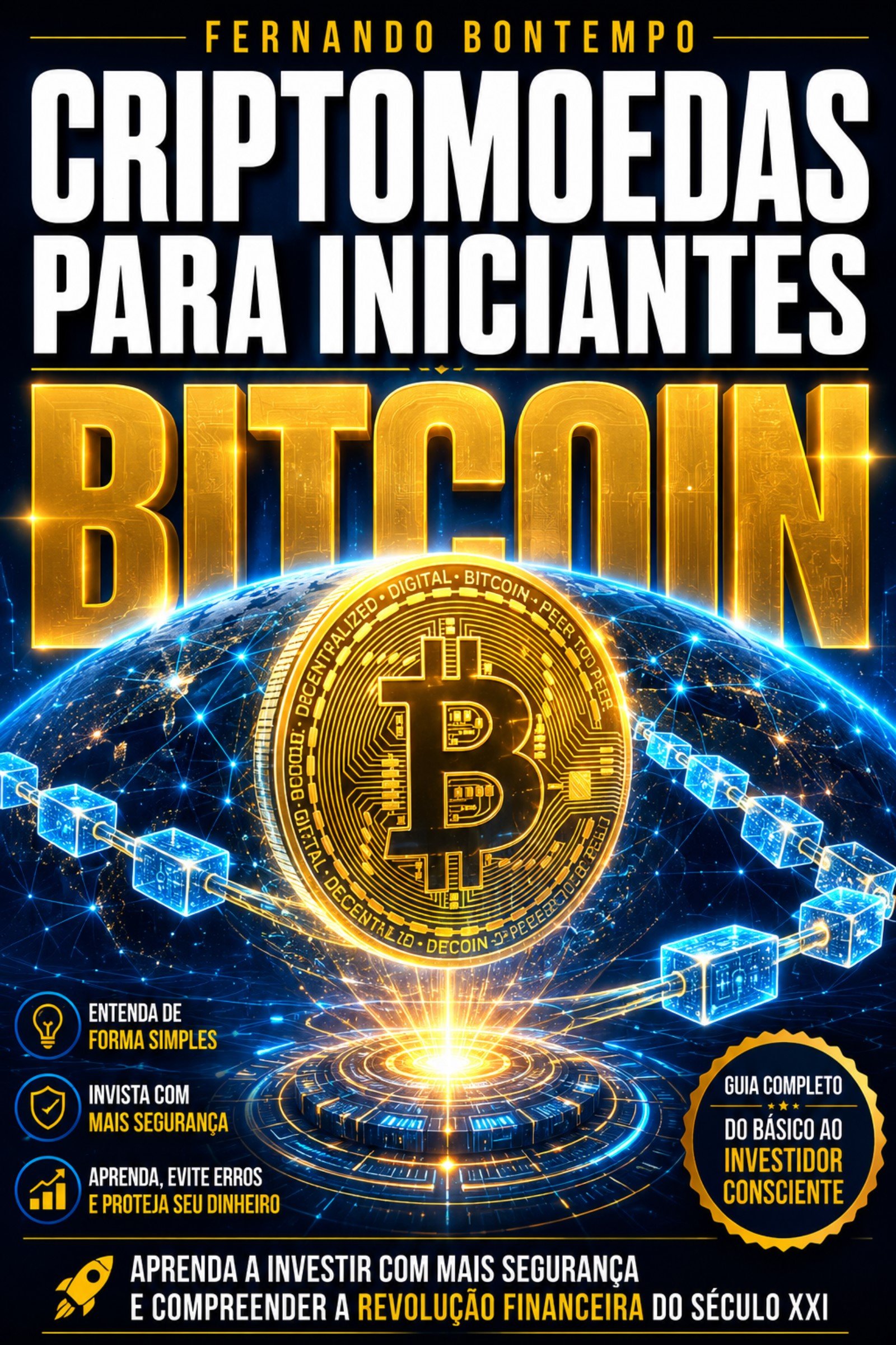 Capa do livro Criptomoedas Para Iniciantes — Fernando Bontempo