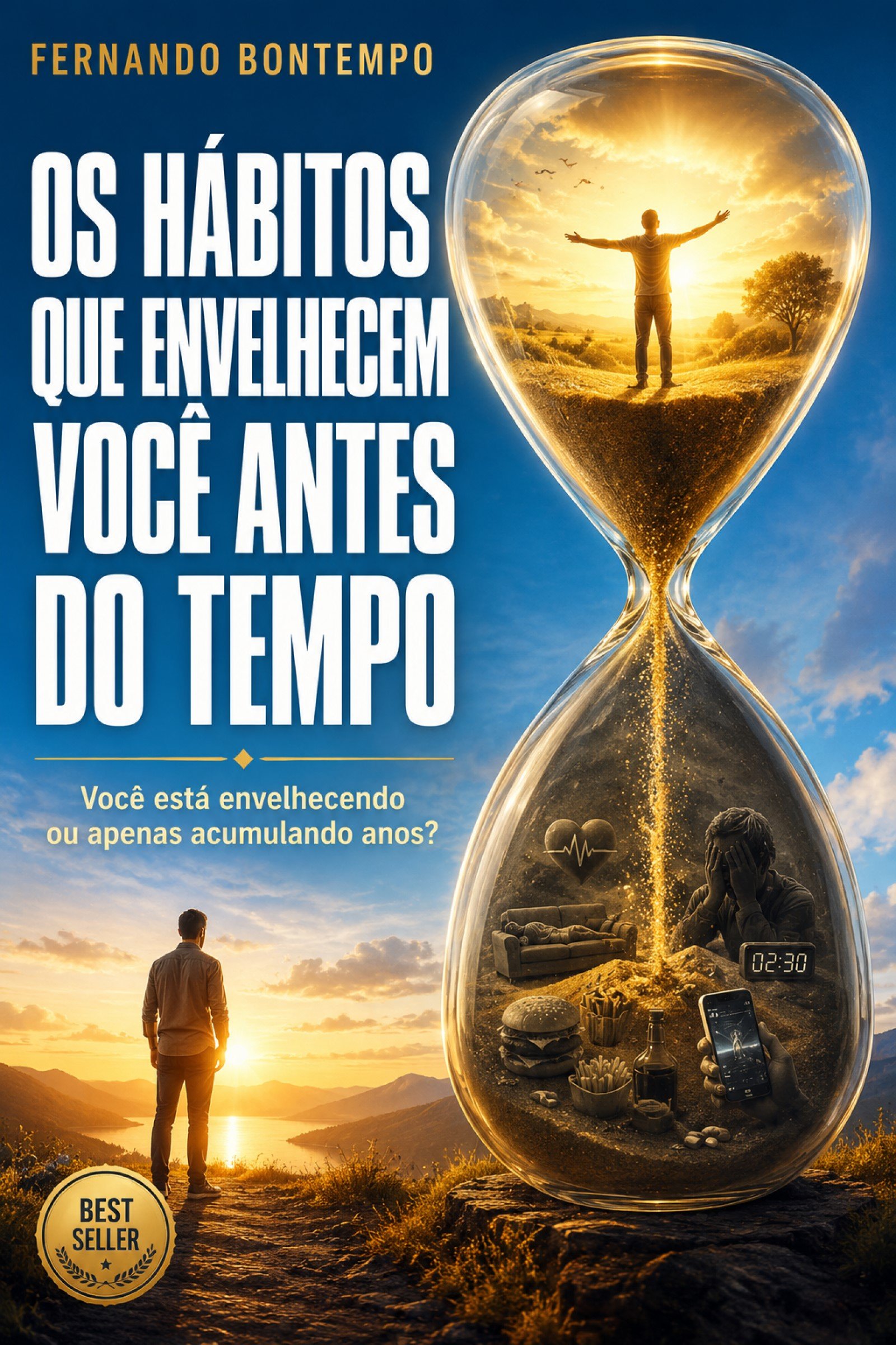 Capa do livro Os Hábitos que Envelhecem Você Antes do Tempo — Fernando Bontempo